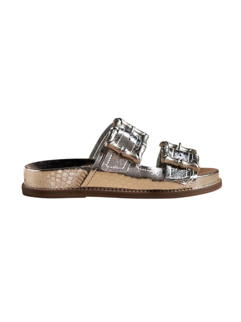 EUC SCHUTZ Silver Metallic Enola Sporty Sandal - Sz 10